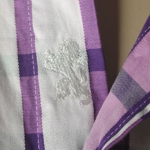 𝅺Bugatchi Uomo Mens Shirt Button Up Contrast Flip Cuff Cotton Casual Size Large - Picture 8 of 14